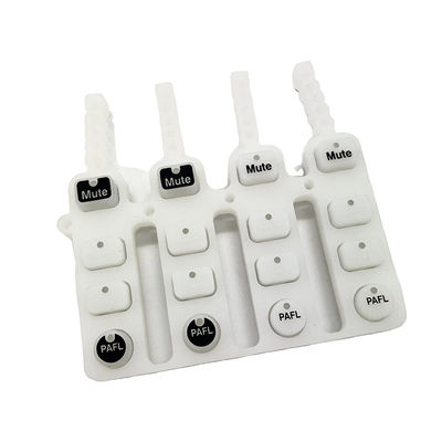 Özel kalıp püskürtme hissini yağ silikon tuşlar kauçuk klavye