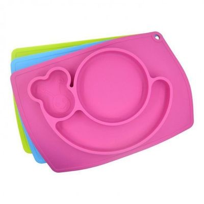 Gıda Sınıfı SGS Çevre Dostu Placemats Bebek Besleme Silikonu
