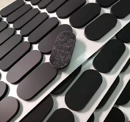 3M Destekli PSA Yapıştırıcılı Kavisli Silikon Kauçuk Ayak Pedleri