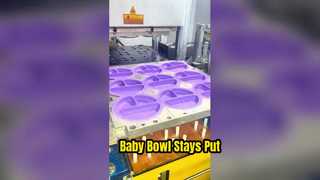 Artık Dağınık Yemek Zamanı Silikon Bebek Kasesi Yok